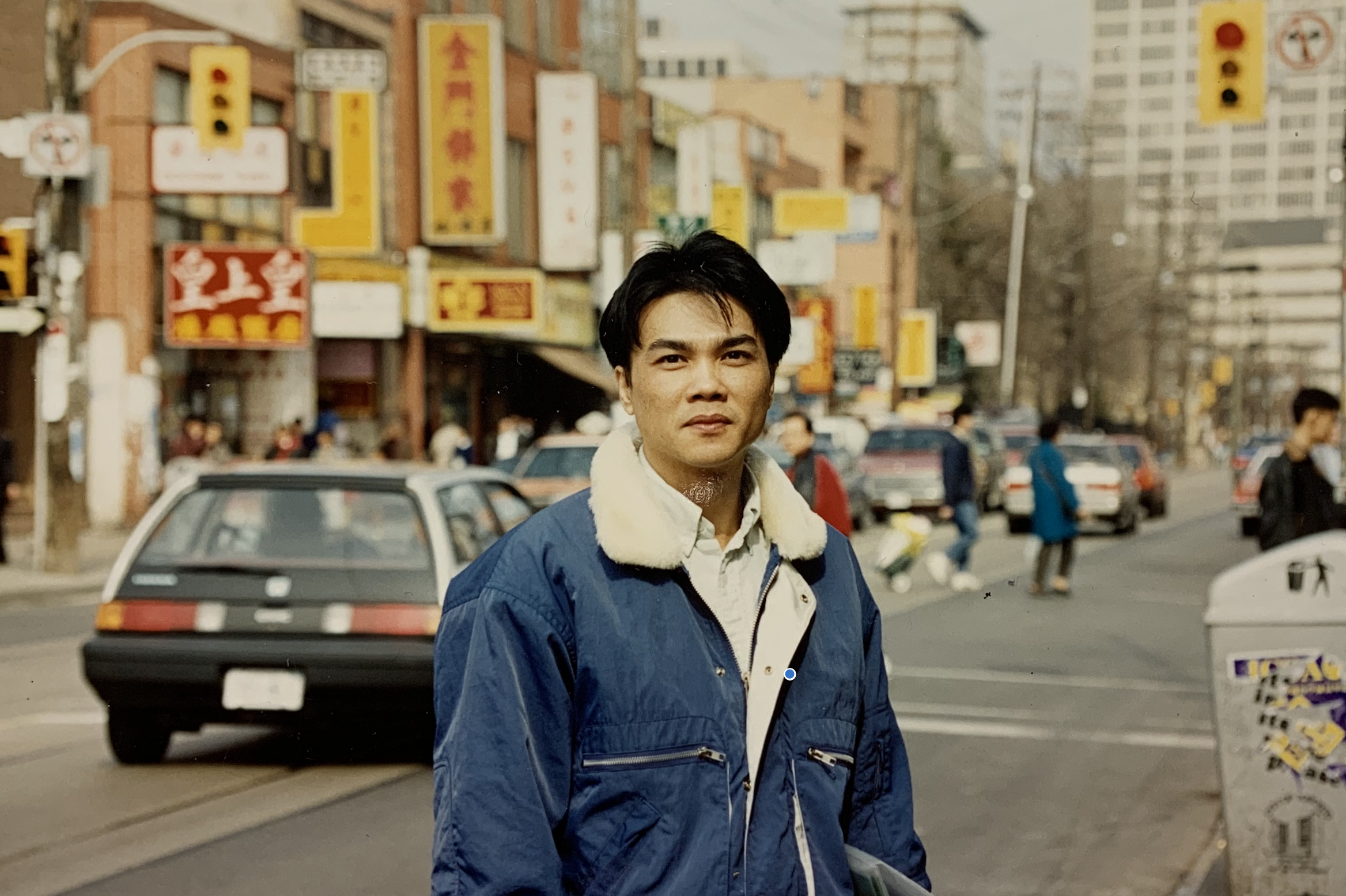 photo of dr. suki hon's dad in chinatown