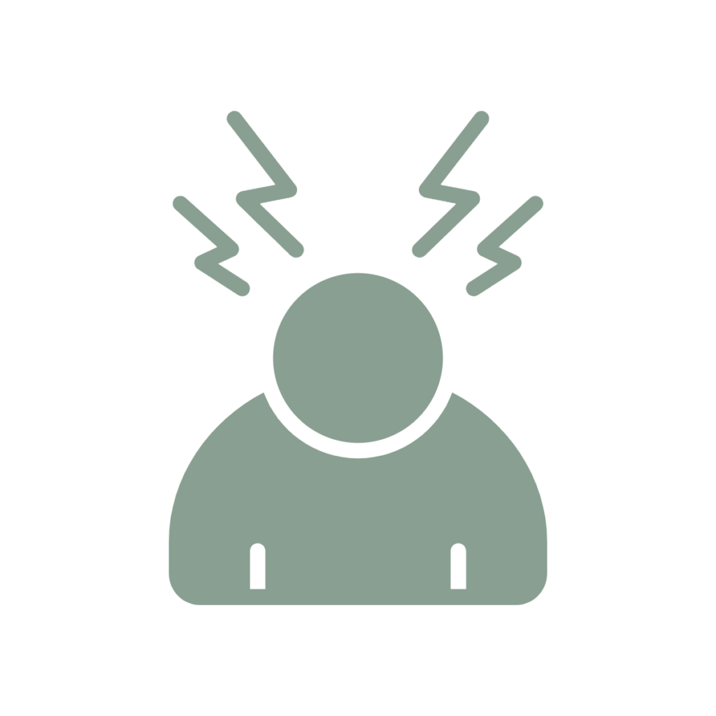 stressed person icon for stress management