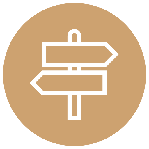 directional signs icon